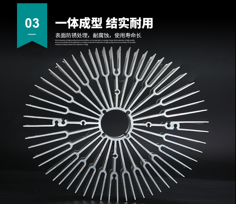 大截面太陽花鋁型材散熱器成型簡(jiǎn)介